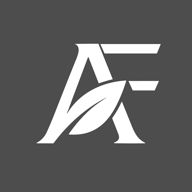 letter AF logo creative unique