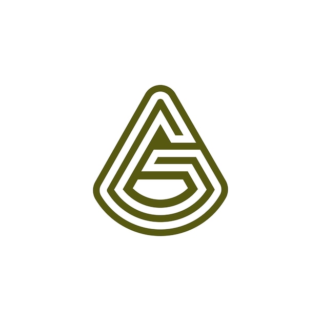 Letter AG or GA logo