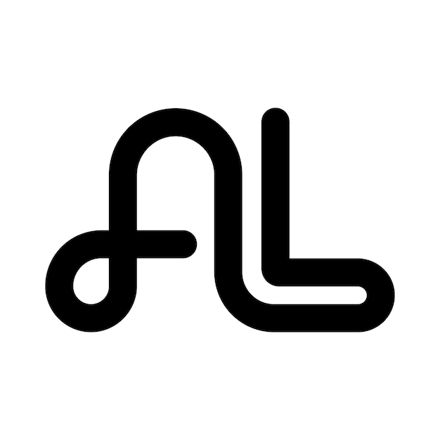 Vector letter al logo icon vector