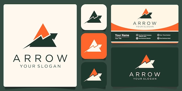 Letter A Arrow Logo Design Template Inspiration