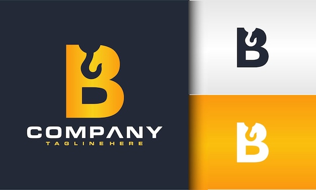 letter B crane logo