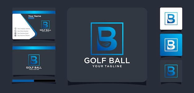 Letter b golf club design inspiration