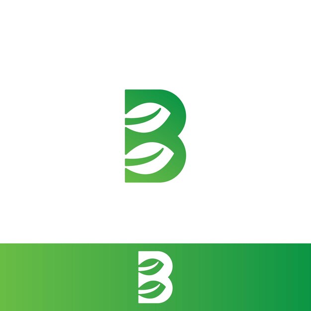 Letter B Leaf Logo