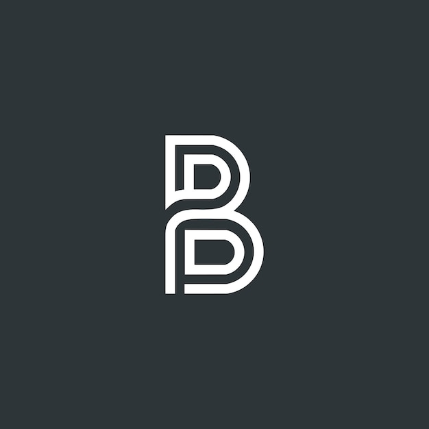 Letter B logo design with creative idea