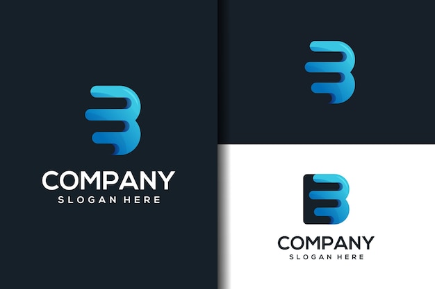 Letter B logo design