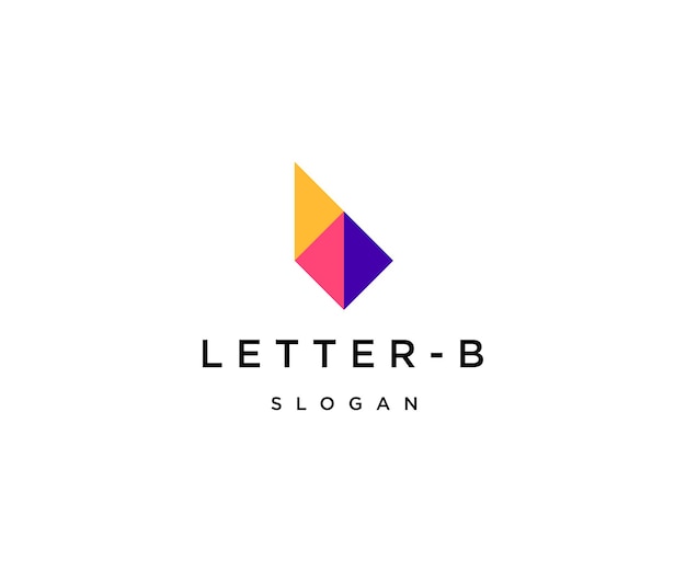 Letter b logo icon design template