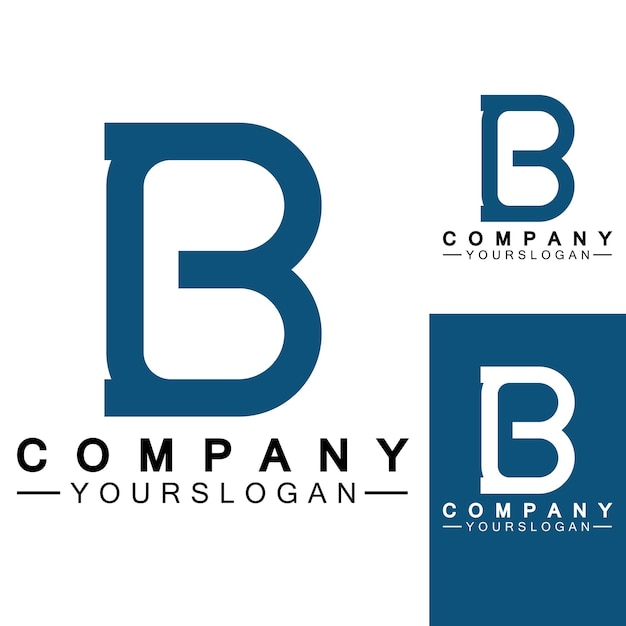 Letter B logo vector letter B business logoModern unique creative B logo design Minimal B initial based vector icon