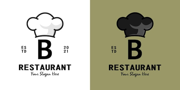 Letter b restaurant logo design