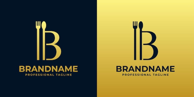 Letter B restaurant logo suitable for any business related to restaurant cafe catering with B initials