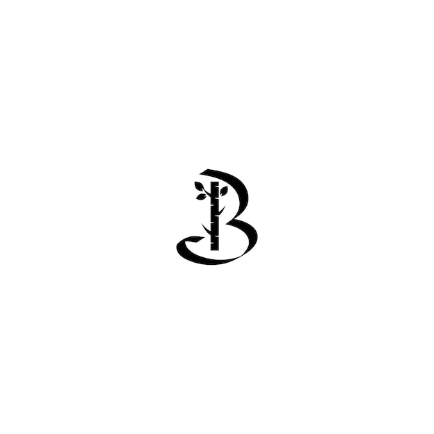 Letter B tree logo vector design template