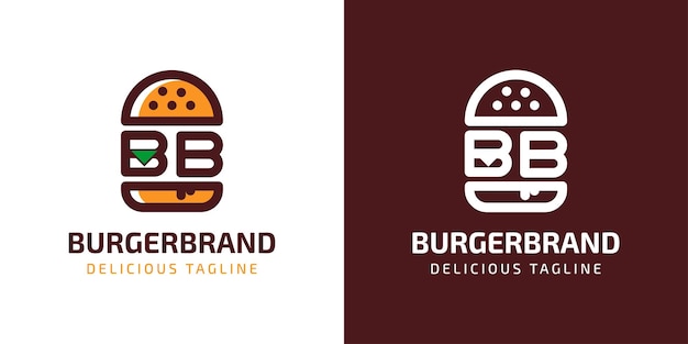 Letter BB Burger Logo suitable for any business related to burger with B or BB initials