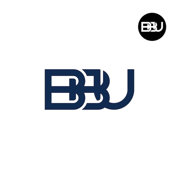 Letter BBU Monogram Logo Design