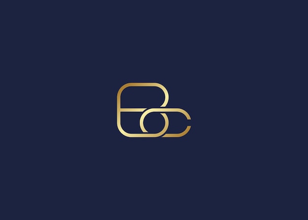 Vector letter bc with chain logo icon design vector design template inspiration