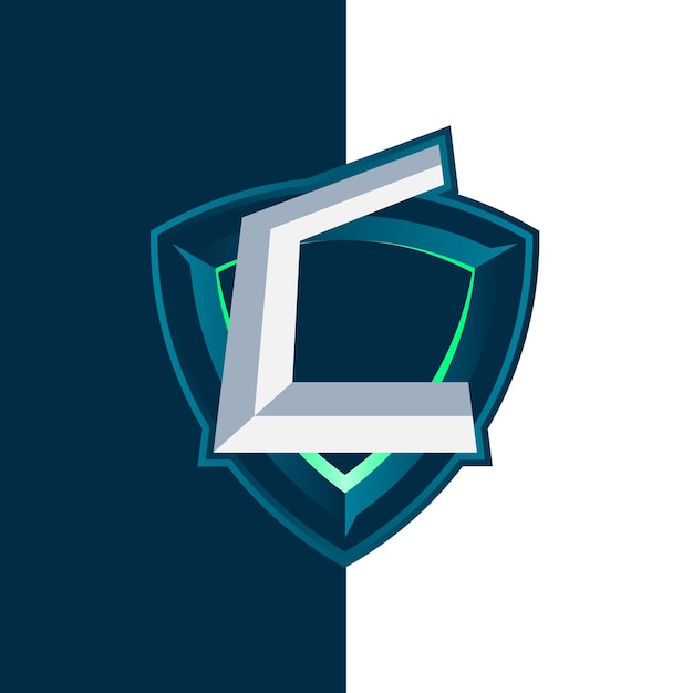 letter C esports shield logo