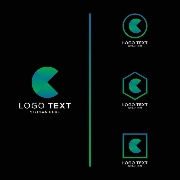 Letter C logo icon design template elements