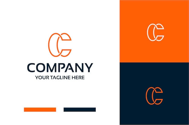 Letter C modern company logo template