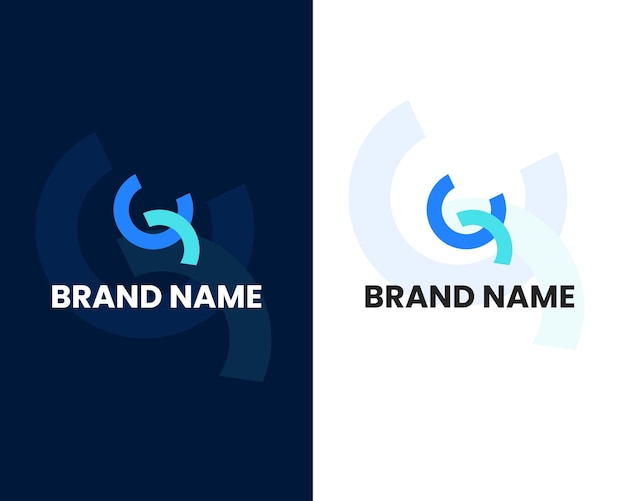 letter c and q modern logo design template