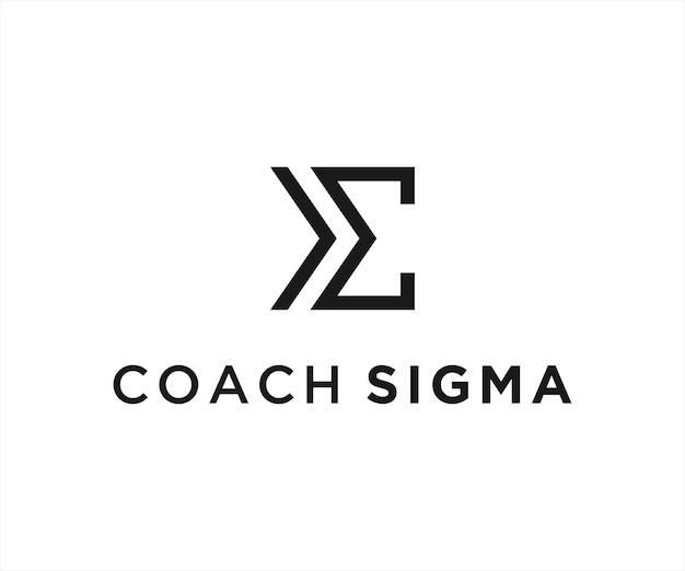 letter C sigma logo or sigma vector