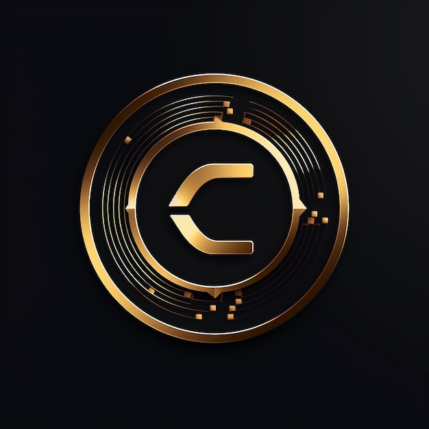 Letter C in vector logo