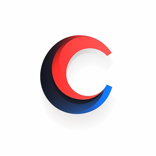 Letter C in vector logo