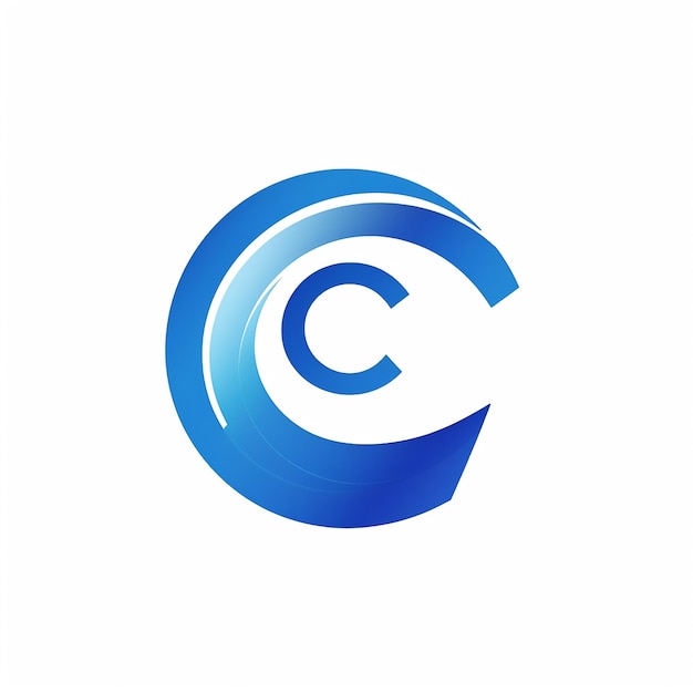 Letter C in vector logo