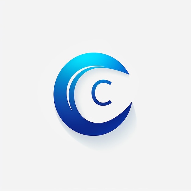 Letter C in vector logo