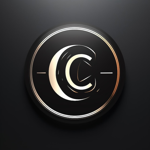 Letter C in vector logo