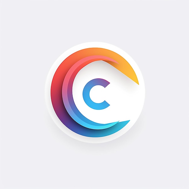 Letter C in vector logo