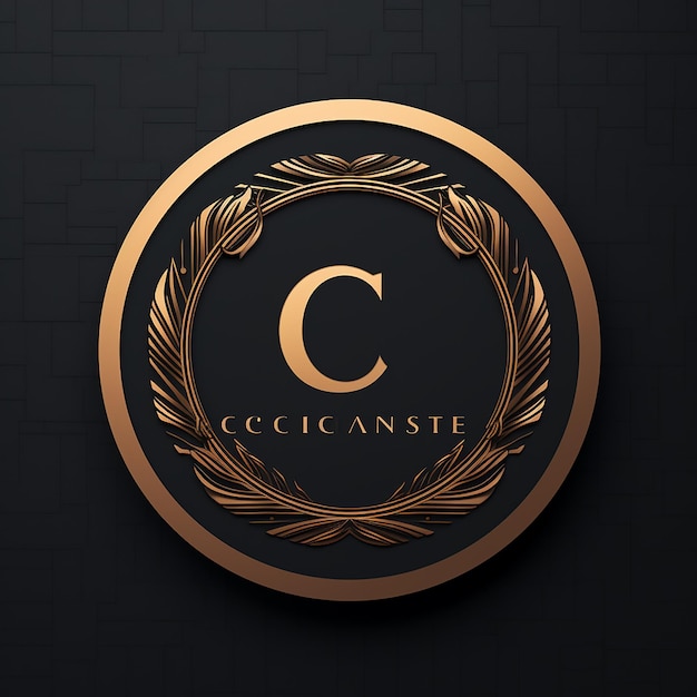 Letter C in vector logo