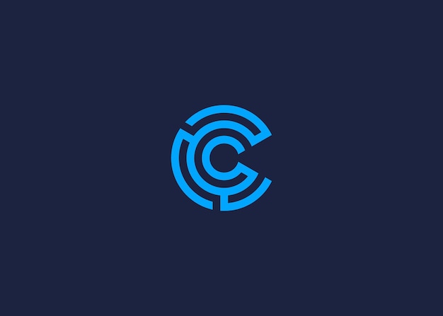 letter c with circle logo icon design vector design template inspiration