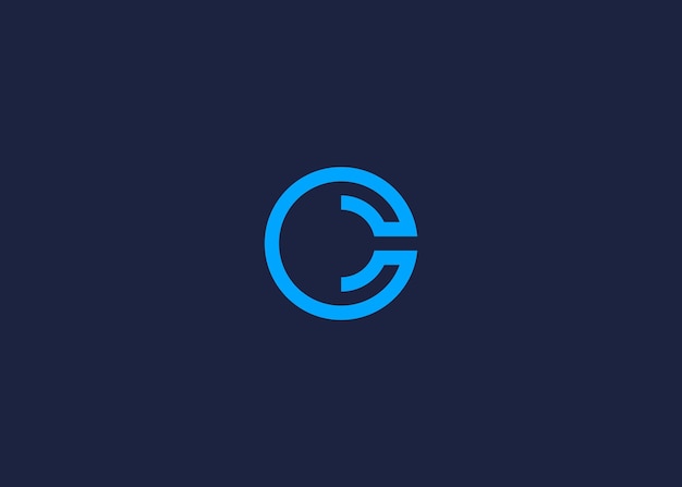 letter c with circle logo icon design vector design template inspiration