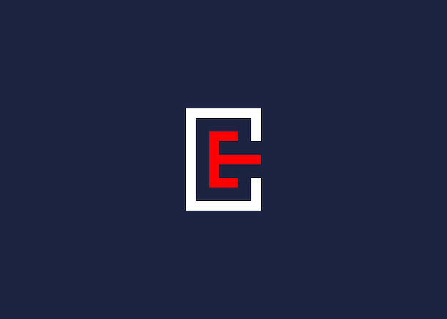 letter ce square logo icon design vector design template inspiration