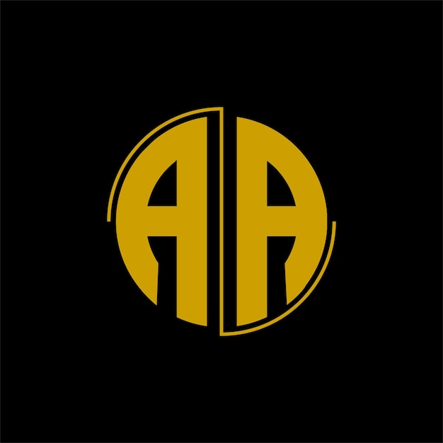 Letter circle logo design 'AA'