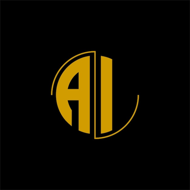 Letter circle logo design 'AI'