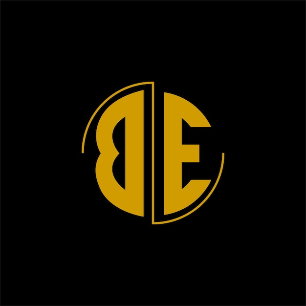 Letter circle logo design 'BE'