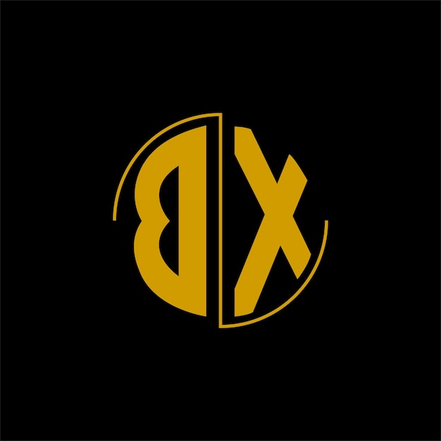 Letter circle logo design 'BX'