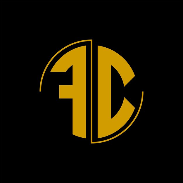 Letter circle logo design 'FC'