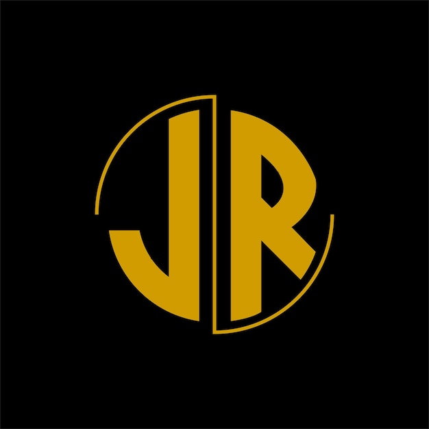 Letter circle logo design 'JR'