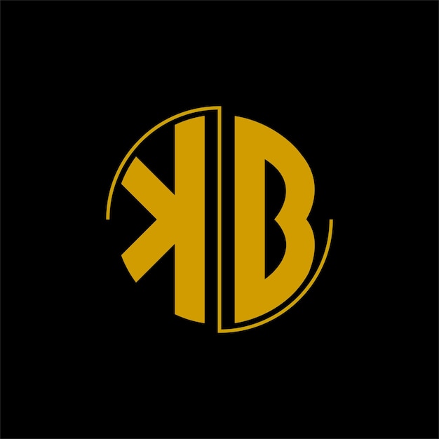 Letter circle logo design 'KB'