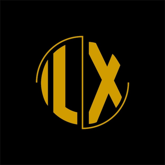 Letter circle logo design 'LX'