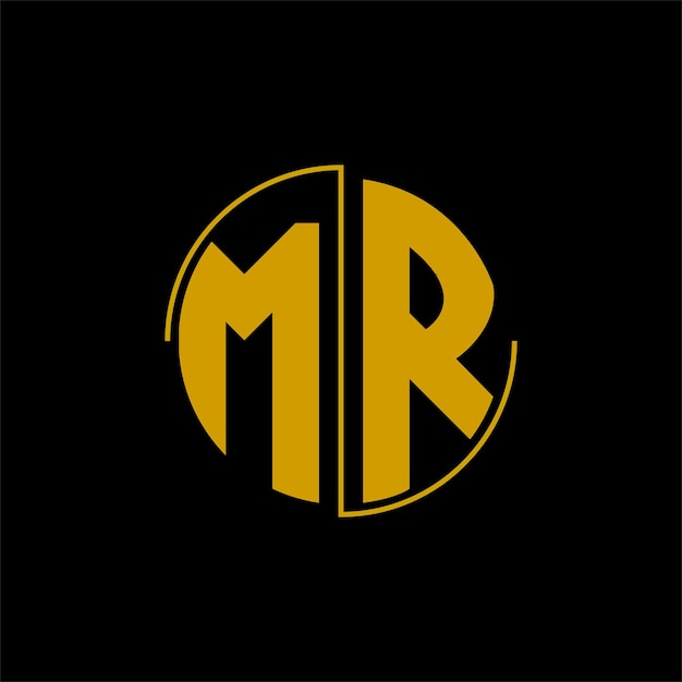 Letter circle logo design 'MR'