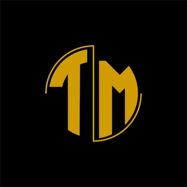 Letter circle logo design 'TM.