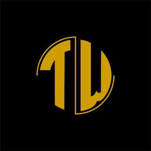 Letter circle logo design 'TW'