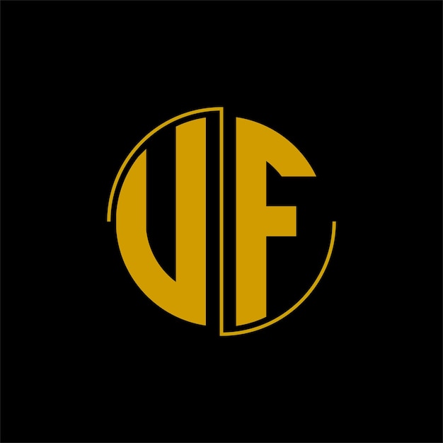 Letter circle logo design 'UF'