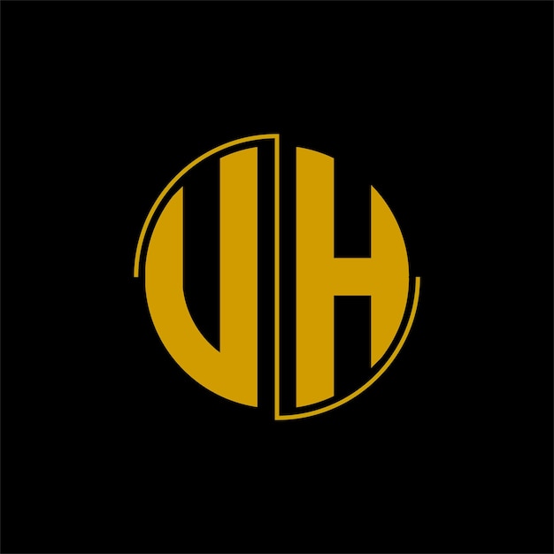 Letter circle logo design 'UH'