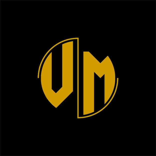 Letter circle logo design 'VM'