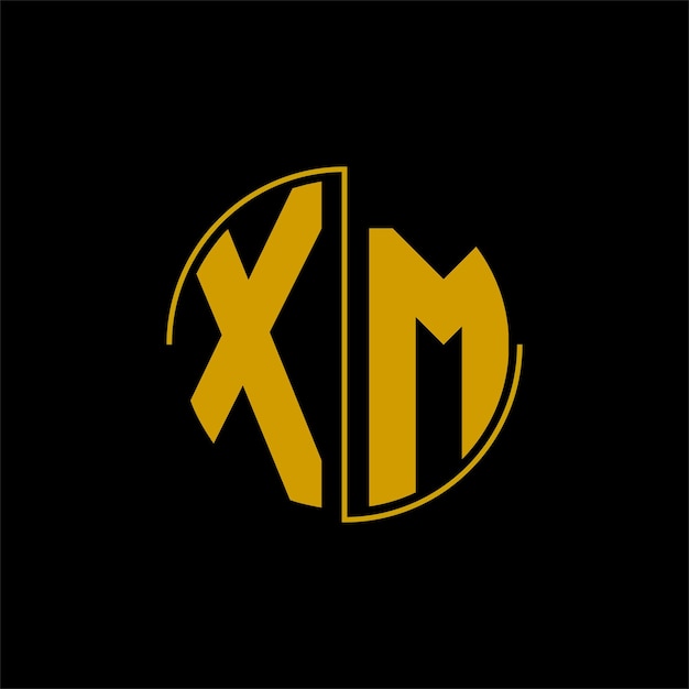 Letter circle logo design 'XM'