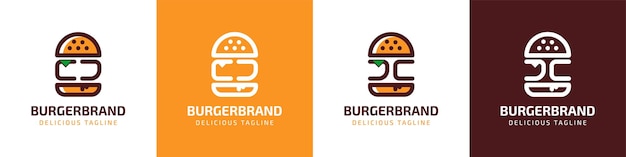 Letter CJ and JC Burger Logo suitable for any business related to burger with CJ or JC initials