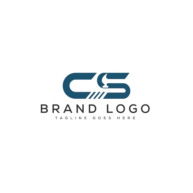 Vector letter cs logo design vector template design for brand