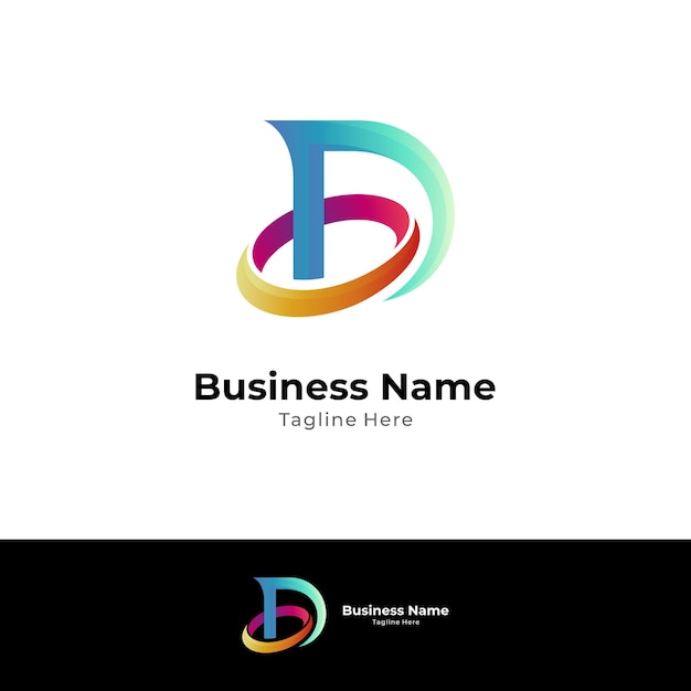 Letter D and letter O monogram logo concept